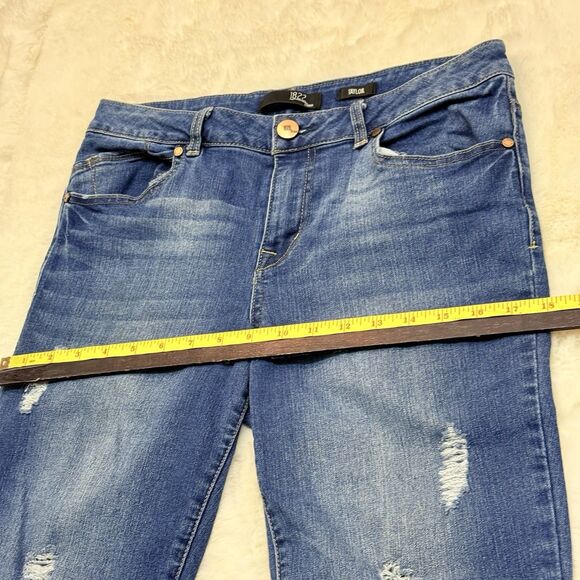 1822 Denim Skinny Ankle Jeans Medium Wash Mid Rise Women's Blue Size 10 - Picture 14 of 16